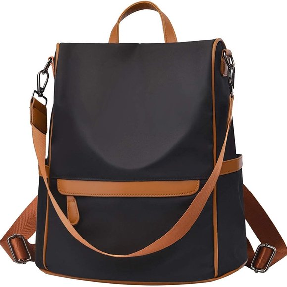 NEW BUX Travel Backpack Anti Theft, Black&brown main image 6